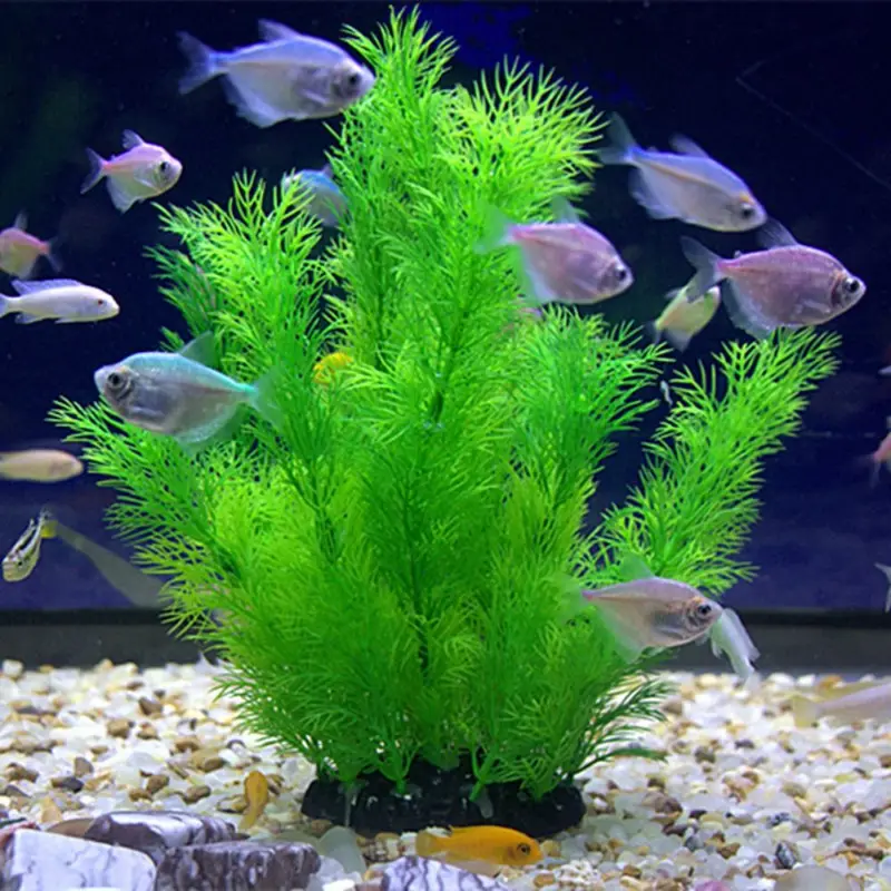 Aquarium Plant Grass - 人工水族館の装飾植物水中水草水生プラスチック植物水槽水族館の装飾