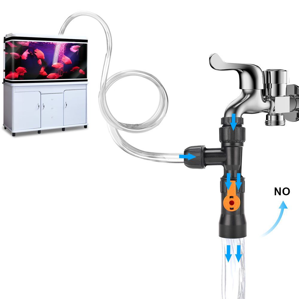 Planted Aquarium Products - バケツ不要の水族館水チェンジャー水槽クリーニングツール、サイフォンユニバーサルクイックポンプ水族館水交換
