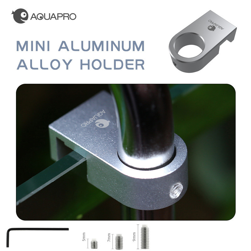 Aquarium Plant Holder - ミニアルミ合金スタンド,魚植物固定ブラケット,タンク用,水管フィルターアクセサリー
