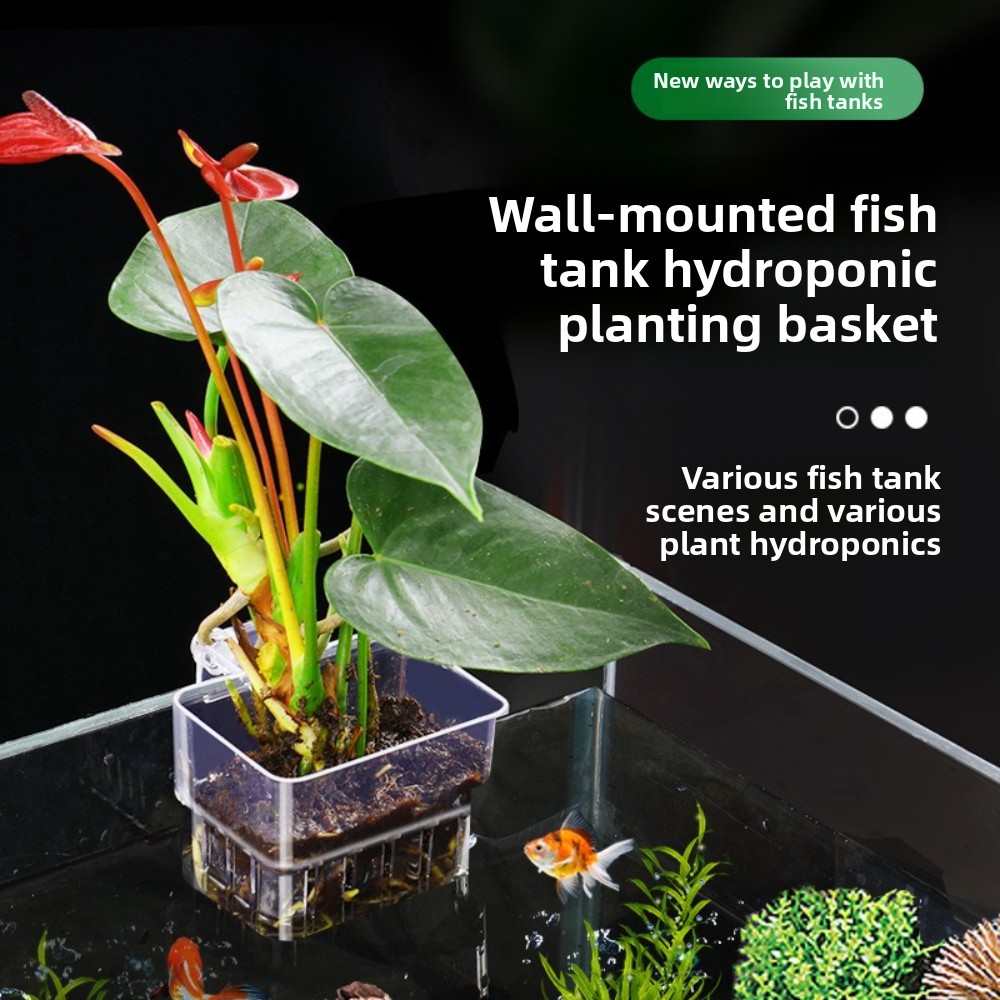 Aquarium Plant Grass - 水槽水耕栽培用植木鉢 魚用バブルカップ 水草カップ 魚タンク景観装飾 水槽用品 植木鉢