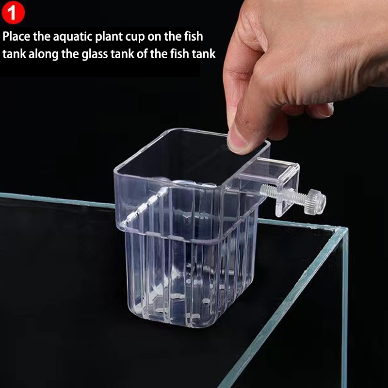 多機能フィッシュ水族館、水草植栽カップ、魚の分離ボックス、水 - Aquarium Plant Grass のレビューと価格