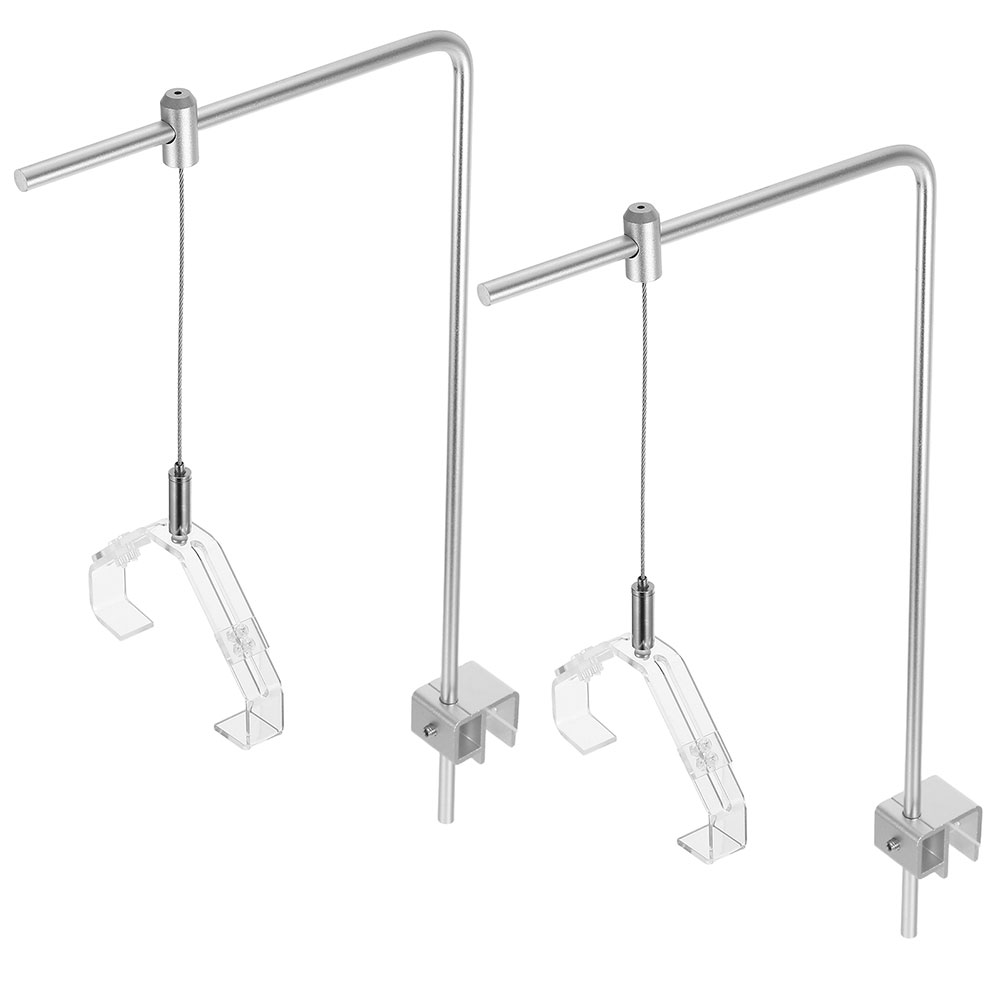 2 個水族館ライトホルダークリップ付きアルミ合金水槽ランプホ - Aquarium Plant Holder のレビューと価格