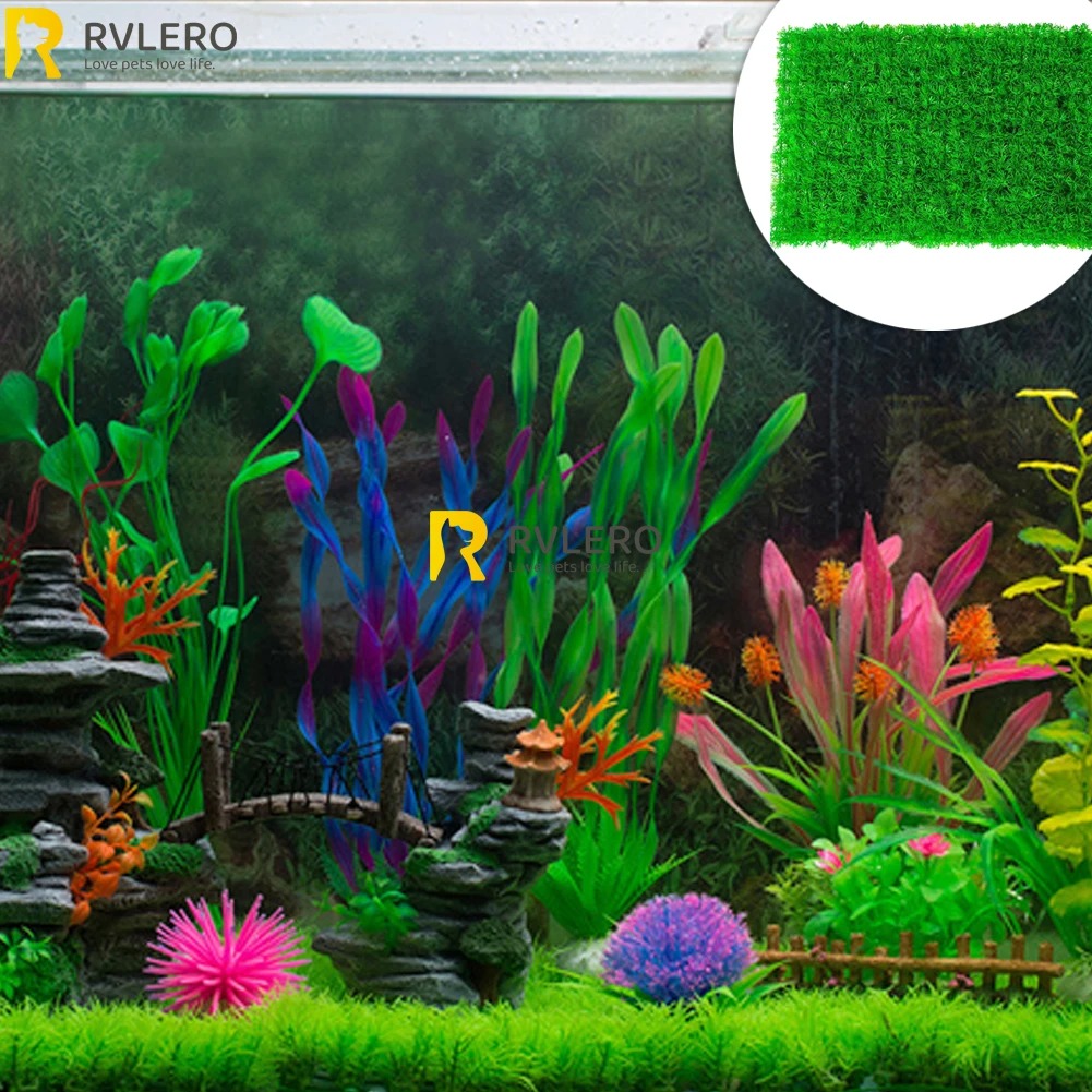 水族館の水槽の装飾のための人工草、柔らかい高密度、分割可能な - Aquarium Plant Grass のレビューと価格